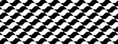 Sao Paulo sidewalk pattern. Famous beach pavement in Brazil. Repeated black and white curved texture in Portuguese pavement style. Wall or floor mosaic tile background. Vector graphic illustration. clipart