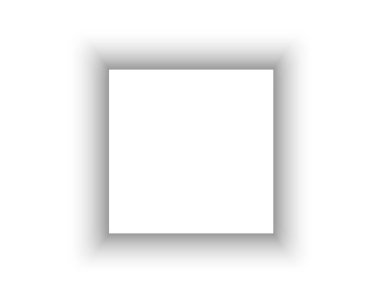 Kare kutu veya resmin gölge etkisi. Yumuşak bulanık dikdörtgen şekilli. Zeminde kare gölgelik ya da beyaz arka planda izole edilmiş duvar. Vektör gerçekçi illüstrasyon.