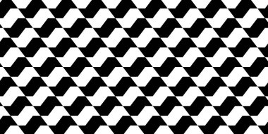 Sao Paulo kaldırım deseni. Meşhur Brezilya plaj gezisi. Portekiz kaldırım tarzında tekrarlanan siyah ve beyaz kıvrımlı doku. Duvar ya da zemin mozaik döşeme. Vektör grafik illüstrasyonu.