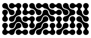 Metal deseni. Bağlı sıvı damlaları, organik kabarcıklar veya şekil şekilleri. Beyaz arka planda izole edilmiş moleküller veya nöronlar. Modern soyut duvar kağıdı. Vektör grafik illüstrasyonu.