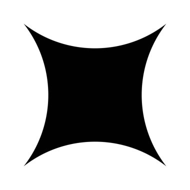 Siyah mücevher ikonu. Parılda, parılda, yıldız patlaması ya da beyaz arka planda izole edilmiş yıldız tozu işareti. Işık, alev ya da parıltı, ışık ya da havai fişek, patlama, ışıltı sihirli sembol. Vektör grafik illüstrasyonu.