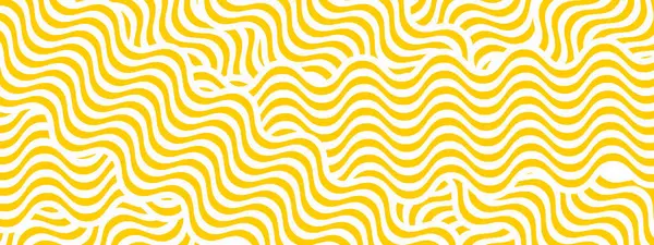 Sarı kıvrımlı çizgiler. Ramen ya da erişte deseni. Makarna, tagliatelle ya da capellini arka planı. Dalgalı spagetti dokusu. Geleneksel İtalyan pankartı, Japon yemek baskısı Çin malı. Vektör illüstrasyonu.