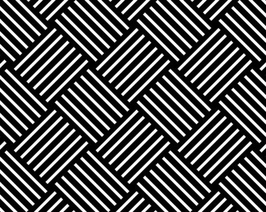 Hasır sepet dokusu. Düz çizgiler çizdim. Paralel ve dikey arkaplan çizgileri. Soyut geometrik baskı. Basit kumaş yapısı. Vektör grafik illüstrasyonu.