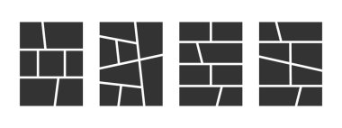 Boş çizgi roman koleksiyonu. Boş çerçeveli manga sayfaları. Storyboard, mooodboard, poster ya da fotoğraf kolajı için planlar. Vektör grafik illüstrasyonu.