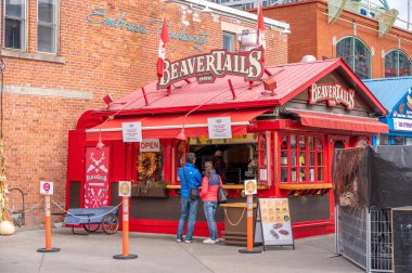Ottawa, Ontario - 19 Ekim 2022: Byward Market 'te Kunduzkuyruğu pastanesi.