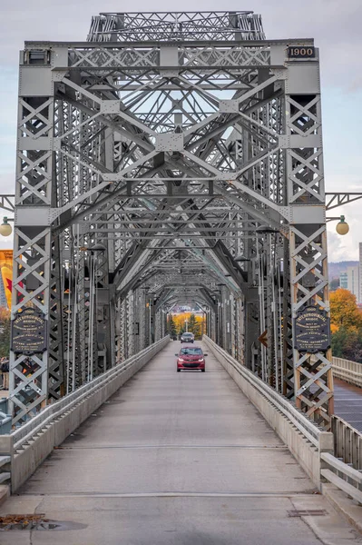 Ottawa Ontario Październik Most Aleksandry Most Łączy Ottawę Gatinaeu — Zdjęcie stockowe