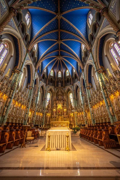 Ottawa Ontario Oktober 2022 Interieur Van Notre Dame Kathedraal Basiliek — Stockfoto