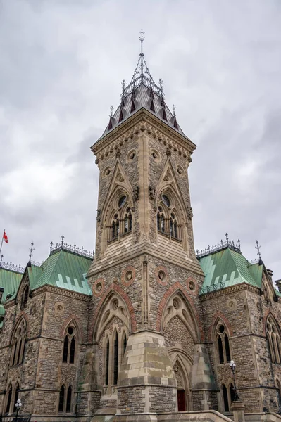 Ottawa Ontario Října 2022 Vnější Fasáda Věže Východního Bloku Kanadském — Stock fotografie