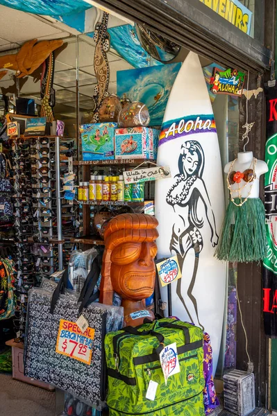 Honolulu Hawaii January 2023 Tourist Gift Shop Waikiki — Stock fotografie
