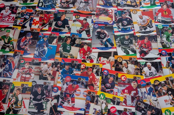 Calgary Alberta Ledna 2023 Ročník Národní Hokejové Ligy Hráč Hokejové Stock Snímky