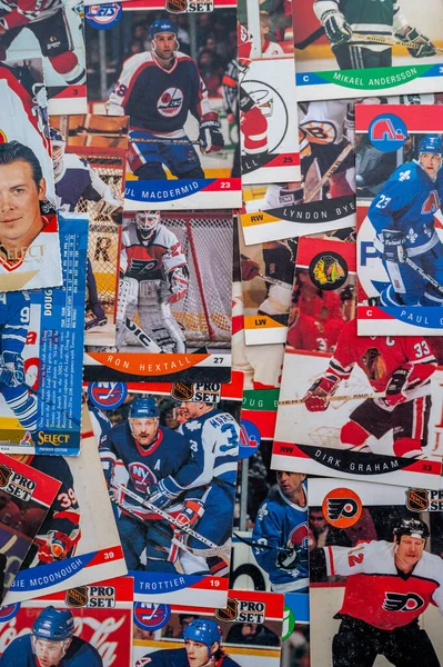 Calgary Alberta Ledna 2023 Ročník Národní Hokejové Ligy Hráč Hokejové Stock Fotografie