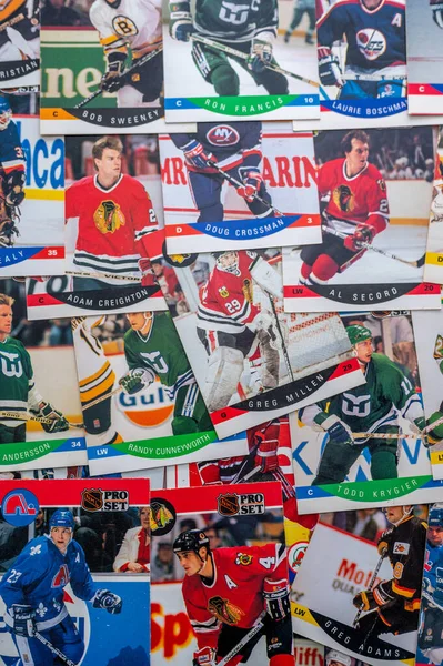 Calgary Alberta Januar 2023 Vintage National Hockey League Spieler Hockey lizenzfreie Stockbilder