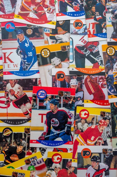 Calgary Alberta Ledna 2023 Ročník Národní Hokejové Ligy Hráč Hokejové Stock Fotografie