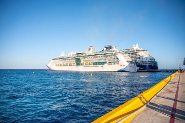Costa Maya, Meksika - 3 Mart 2023 Yucatan 'daki Costa Maya limanına yanaştılar..