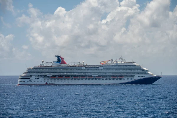 Costa Maya México Marzo 2023 Crucero Carnival Breeze Mar Caribe — Foto de Stock