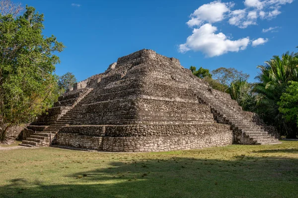 Ancient Mayan Ruins Chacchoben Jungle Cruise Terminal Costa Maya — Stock Photo, Image