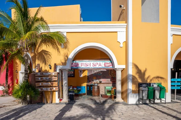 Costa Maya Meksyk Marca 2023 Zabytki Widoki Obiekty Terminalu Wycieczkowym — Zdjęcie stockowe