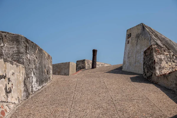 Άποψη Των Προμαχώνων Του Φρουρίου San Felipe Barajas — Φωτογραφία Αρχείου