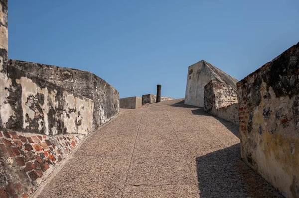 View Ramparts San Felipe Barajas Fortress — Stock Photo, Image