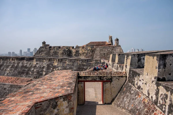 Blick Auf Die Stadtmauern Mauern Und Befestigungsanlagen Von San Felipe — Stockfoto
