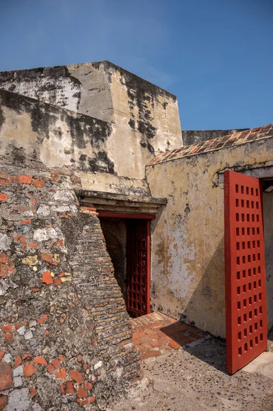 Vue Des Remparts Des Murs Des Caractéristiques Forteresse San Felipe — Photo