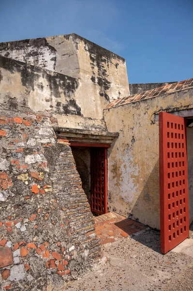 Blick Auf Die Stadtmauern Mauern Und Befestigungsanlagen Von San Felipe — Stockfoto