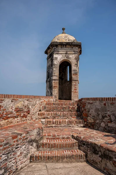 Vue Des Remparts Des Murs Des Caractéristiques Forteresse San Felipe — Photo