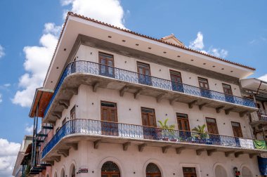 Panama Şehri, Panama - 1 Nisan 2023: Panama şehrinin muhteşem Eski Çeyreği.