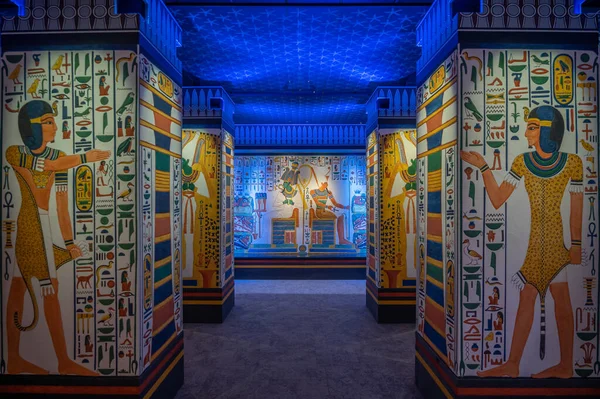 Houston Texas Abril 2023 Exposiciones Egipcias Museo Ciencias Naturales Houston — Foto de Stock