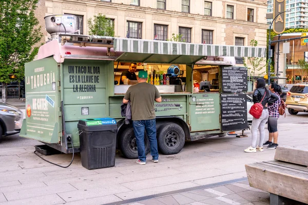 Vancouver British Columbia May 2023 Taqueria Food Truck Vancouver — Stock Photo, Image
