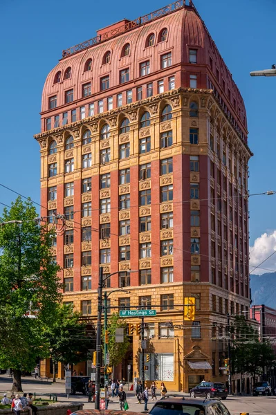 Vancouver British Columbia May 2023 Historic Dominion Building 207 West — Stock Photo, Image