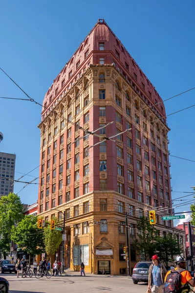 Vancouver British Columbia Maj 2023 Historiska Dominion Building 207 West — Stockfoto