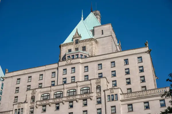 Exterior Detail Landmark Hotel Vancouver — Stock Photo, Image