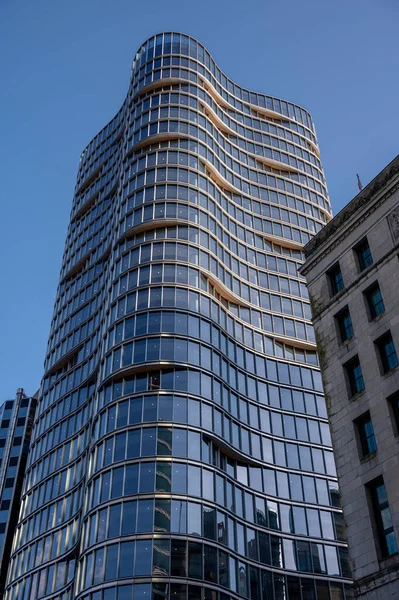 Vancouver Britská Kolumbie Května 2023 Nově Postavená Moderní Kancelářská Věž — Stock fotografie