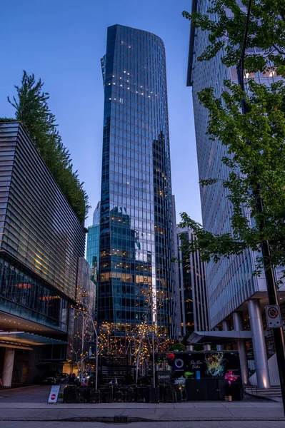Vancouver Colúmbia Britânica Maio 2023 Torre Mnp Centro Vancouver — Fotografia de Stock