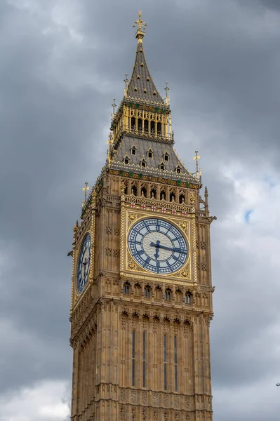 Pohled Památkovou Věž Big Ben Londýně — Stock fotografie