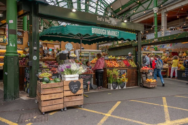 London Großbritannien Juli 2023 Blick Londons Berühmten Borough Market — Stockfoto