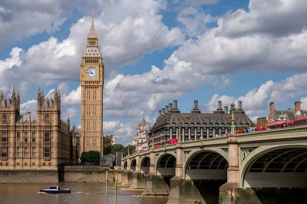 Лондон Великобритания Июля 2023 Года Вид Здания Парламента Мост Вестминистр — стоковое фото