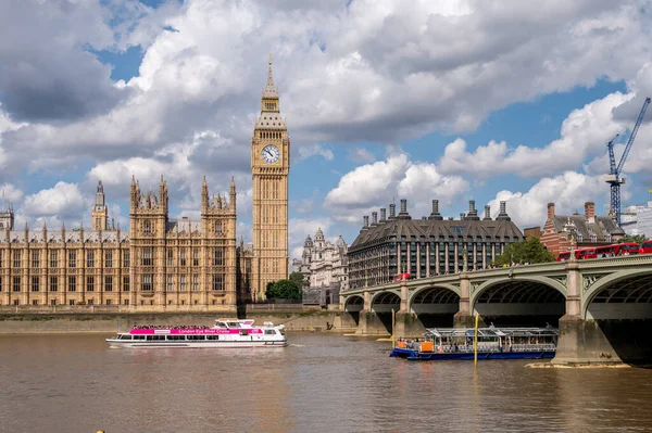 Лондон Великобритания Июля 2023 Года Вид Здания Парламента Мост Вестминистр — стоковое фото