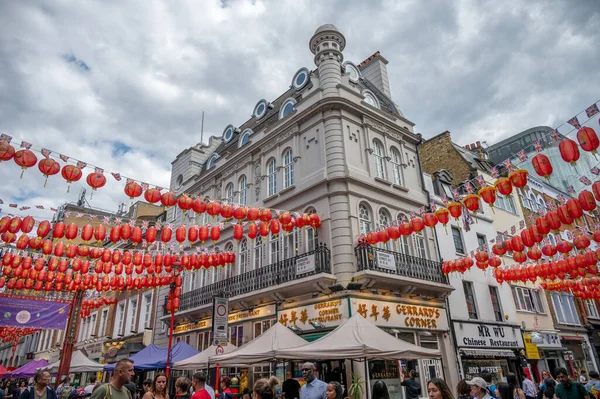 London Storbritannien Juli 2023 Utsikt Över Livliga Chinatown London England — Stockfoto