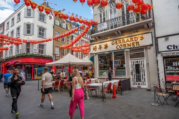 Londra Regno Unito Luglio 2023 Veduta Chinatown Londra Inghilterra — Foto Stock