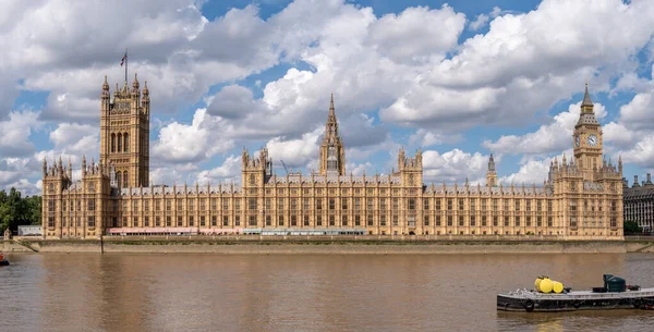 Лондон Великобритания Июля 2023 Года Панорамный Вид Здания Парламента — стоковое фото