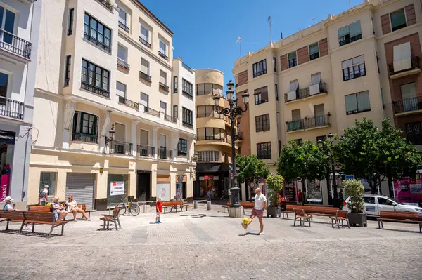 Cadix Espagne Juillet 2023 Belles Rues Architecture Dans Vieille Ville — Photo