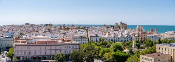 Cadiz Spanyolország Július 2023 Gyönyörű Utcák Építészet Cadiz Óvárosában — Stock Fotó