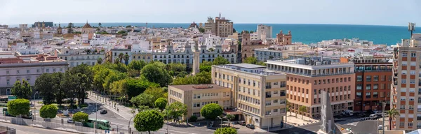 Cadiz Spanyolország Július 2023 Gyönyörű Utcák Építészet Cadiz Óvárosában — Stock Fotó