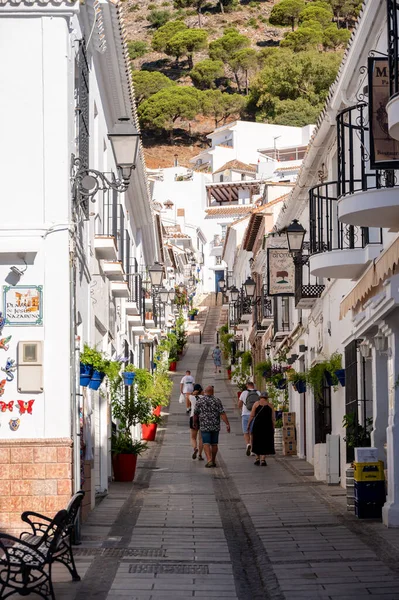 Mijas Spain July 2023 Beautiful White Washed Village Mijas Malaga — Stock Photo, Image
