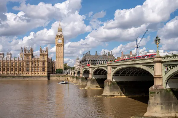 Londýn Velká Británie Července 2023 Pohled Sněmovny Parlamentu Most Westminister Stock Snímky