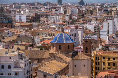 Valancia 'nın ana Katedrali' nin kulesinden Valancia 'nın manzarası.