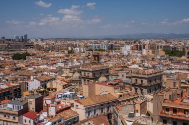 Valancia 'nın ana Katedrali' nin kulesinden Valancia 'nın manzarası.