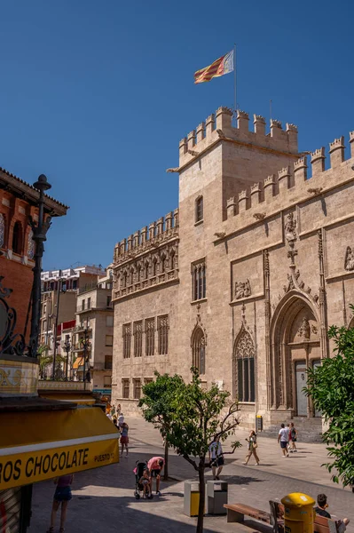 バレンシア スペイン 2023 スペイン バレンシアの美しいシルク交換ビル — ストック写真
